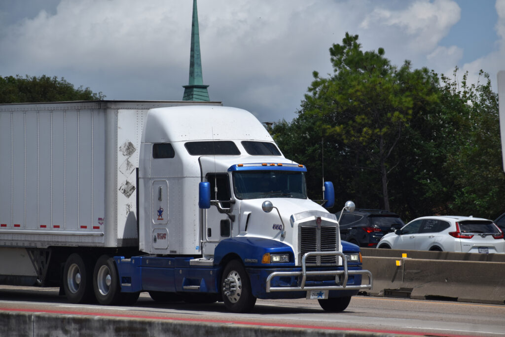 truck on the interstate