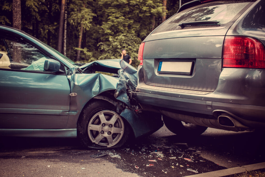 rear end car wreck